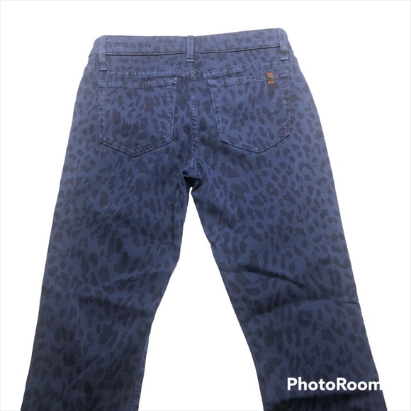 Joe’s Jeans High Water Medieval Blue Animal Print Low Rise Stretch Skinny Jeans - Picture 8 of 14